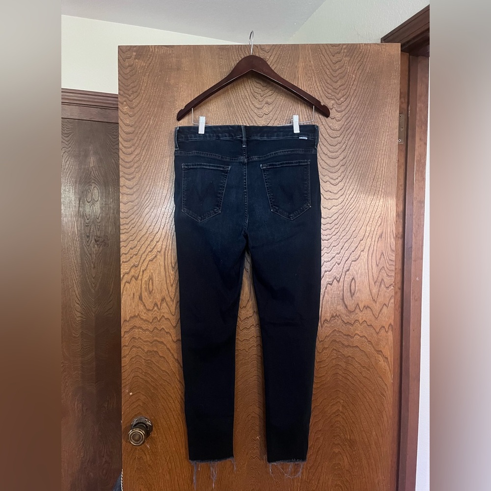 MOTHER Women's Dark Blue Skinny Jeans